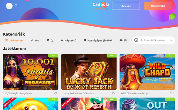 Cadoola Casino Magyarország