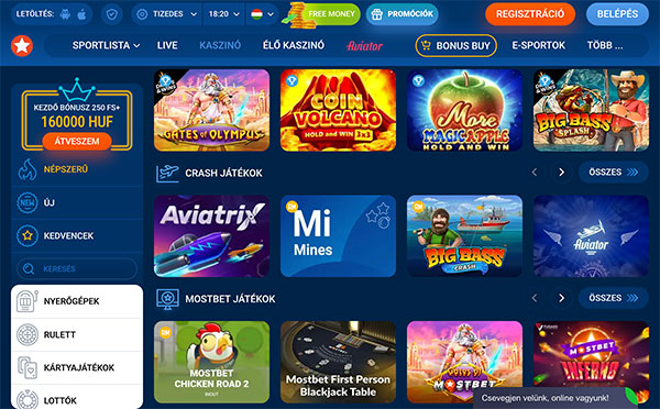 Mostbet Casino Magyarorszag